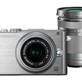 【中古】 OLYMPUS オリンパス ミラーレス一眼 PEN Lite E-PL3 ダブルズームキット シルバー E-PL3 DZKIT SLV