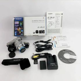 【中古】オリンパス E-PL3【デジタル ミラーレス一眼カメラ PEN Lite レンズキット】PSEマーク有【製造番号 : BA9502856 ABH238356】《家電・山城店》◆A2501