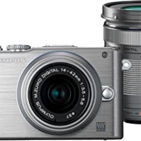 【中古】【39shop】OLYMPUS★ミラーレス一眼 PEN Lite E-PL3 ダブルズームキット シルバー E-PL3 DZKIT SLV（良い）