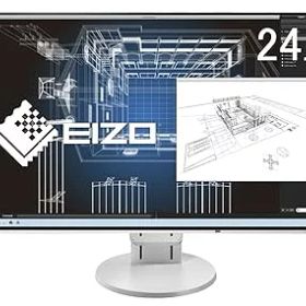 【中古】(良い）EIZO FlexScan 24.1インチ ディスプレイ モニター (WUXGA/IPSパネル/ノングレア/ホワイト/5 無輝点保証) EV2456-RWT