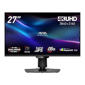 【中古】【未使用】MSI デュアルモードゲーミングモニター MAG 274UPDF E16M 27インチ/4K UHD/RAPID IPSパネル(Mini LED)/160Hz /0.5ms（GTG）/HDMI 2.1/DP1.4a/Ada