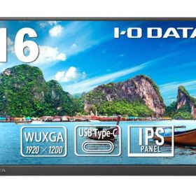 【新品/取寄品/代引不可】広色域&WUXGA(1920x1200)対応 16型モバイルディスプレイ 抗菌モデル LCD-YC163DX-AG