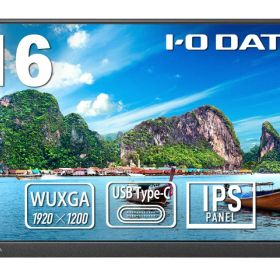 【ポイント10倍】 IODATA PCモニター・液晶ディスプレイ LCD-YC163DX [16インチ ブラック] 【P10倍】