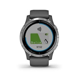 【中古】 GARMIN vivoactive 4 Shadow Gray/Silver 010-02174-07
