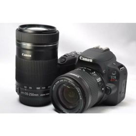 【中古】【1ヶ月保証】 デジタル一眼レフ カメラ Canon キャノン EOS Kiss X9 ダブルズームキット ブラック