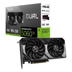 ASUS Dual GeForce RTX 5060 Ti 16GB GDDR7 OC Edition (PCIe 5.0、16GB GDDR7、DLSS 4、HDMI 2.1b、DisplayPort