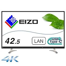 【中古】EIZO FlexScan EV4340X-BK （42.5型モニター/3840×2160/USB Type-C対応/ノートPC給電/疲れ目対策/ブラック/The warranty is valid only in Japa