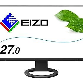 【中古】【39shop】EIZO★27.0型フレームレスモニターFlexScan EV2760-BK2560×1440/アンチグレアIPS/疲れ目軽減/ブラック/5 The warranty is valid only in Japan(非常に良い)