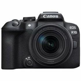 【中古】「非常に良い」Canon ミラーレス一眼カメラ EOS R10 レンズキット(RF-S18-150)ブラック/APS-C/EOSR10-18150ISSTMLK