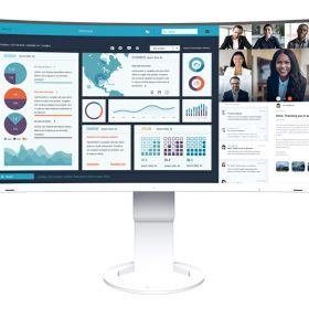 【送料無料】EIZO EV3895-WT 液晶ディスプレイ 37.5型/ 3840×1600/ HDMI、DisplayPort、USB Type-C/ ホワイト/ スピーカー：あり【在庫目安:僅少】