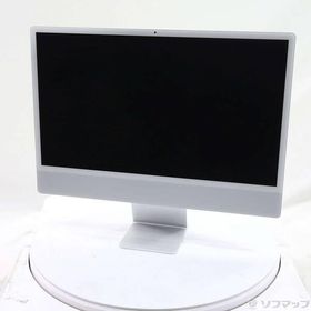 〔中古〕Apple(アップル) iMac 24-inch Late-2023 MQR93J／A Apple M3 8コアCPU_8コアGPU 8GB SSD256GB シルバー 〔14.8 Sonoma〕〔269-ud〕
