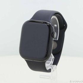 〔中古〕Apple(アップル) Apple Watch Series 10 GPS 46mm ジェットブラックアルミニウムケース ブラックスポーツバンド〔269-ud〕