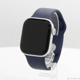 〔中古〕Apple(アップル) Apple Watch Series 10 GPS 42mm シルバーアルミニウムケース デニムスポーツバンド〔269-ud〕