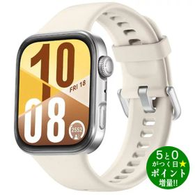 ◆最大3000円CP＋P3倍！！8/5◆ファーウェイ スマートウォッチ GPS フィットネス ヘルスケア HUAWEI WATCH FIT 4 ホワイト【転送不可】