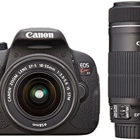 【中古】Canon デジタル一眼レフカメラ EOS Kiss X7i ダブルズームキット EF-S18-55 IS STM/EF-S55-250 IS STM付属 ブラック KISSX7I-WKIT当店保証30日間 人気モデル 高画質 売れ筋
