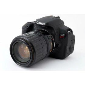 【中古】キヤノン Canon EOS Kiss ブラック X7i 高倍率ズームレンズセット ブラック 美品 ストラップ付き カメラ 中古 人気 おすすめ 高画質