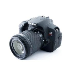 【中古】キヤノン Canon EOS Kiss X7i レンズキット ブラック 美品 ストラップ付き当店保証30日間 人気モデル 高画質 売れ筋
