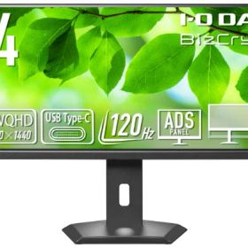 アイオーデータ｜I-O DATA 液晶ディスプレイ(34型/ADS/UWQHD 3440×1440/120Hz/3ms/HDR10/HDMI/DP/USB Type-C/VESA/5年保証・無輝点保証)(ブラック) アイオーデータ BizCrysta LCD-CWQ341SDB-F