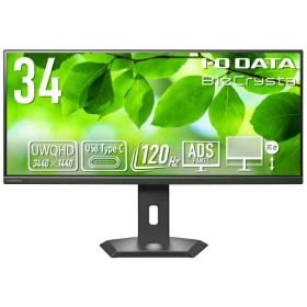 I-O DATA｜アイオーデータ USB-C接続 PCモニター 「BizCrysta」(5年保証) ブラック LCD-CWQ341SDB-F [34型 /UWQHD(3440×1440） /ワイド /100Hz]