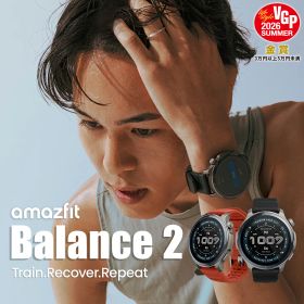 Amazfit Balance 2 スマートウォッチ アマズフィット 日本正規代理店 延長保証 音声操作 ゴルフ機能 2000nit高輝度 6衛生 GPS内蔵 オフラインマップ 心拍 睡眠 健康管理 スポーツモード 10ATM防水 AI 21日間バッテリー HYROX ハイロックス