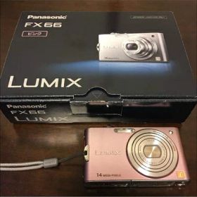 【中古】 パナソニック デジタルカメラ ルミックス スイートピンク DMC-FX66-P