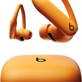 Beats Powerbeats Pro 2 ワイヤレスイヤホン - アクティブノイズキャンセリング, Apple H2, IPX4耐汗耐水, 最大45時間の再生時間(ワイヤレス充電対応を使用した場合), AppleとAndroidに対応 - エレクトリックオレンジ