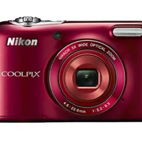 【中古】 Nikon デジタルカメラ COOLPIX L32 レッド 光学5倍ズーム 2005万画素 乾電池タイプ L32RD