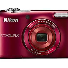 【中古】「非常に良い」Nikon デジタルカメラ COOLPIX L32 レッド 光学5倍ズーム 2005万画素 乾電池タイプ L32RD