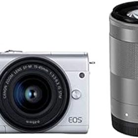 【中古】Canon ミラーレス一眼カメラ EOS M200 ダブルズームキット ホワイト EOSM200WH-WZK