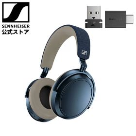 ゼンハイザー 公式 Sennheiser ワイヤレスヘッドホン ヘッドフォン MOMENTUM 4 Wireless Denim 【限定カラー】デニム btd600 セット | 高音質 ノイズキャンセリング 外音取り込み 低遅延 aptX Adaptive マルチポイント 国内正規品1年保証