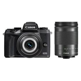 【中古】【1年保証】【美品】Canon EOS M5 28mm 18-150mm ダブルレンズキット