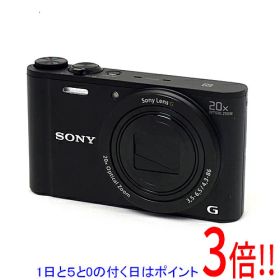【1日と5.0のつく日、18日はポイント3倍！】【中古】SONY Cyber-shot DSC-WX350 ブラック/1820万画素 本体のみ 液晶画面いたみ