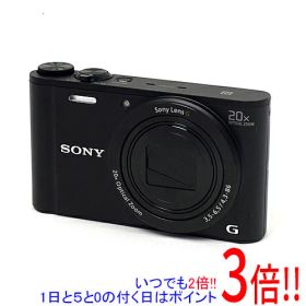【中古】SONY Cyber-shot DSC-WX350 ブラック/1820万画素 本体のみ 液晶画面いたみ