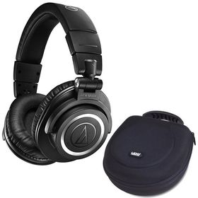 audio-technica 【クリエイター応援キャンペーン】ATH-M50xBT2+UDG U8200BL ヘッドフォンハードケースセット (オーディオテクニカ)(モニター...