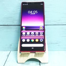 au Xperia5 SOV41 レッド 本体 白ロム SIMロック解除済み SIMフリー 331854