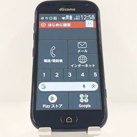 らくらくスマートフォン F-42A ドコモ ネイビー c20566