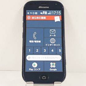 らくらくスマートフォン F-42A ドコモ ネイビー c20554