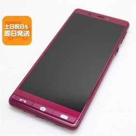 美品 シンプルスマホ5 ワインレッド スマホ 白ロム 中古 あすつく 土日祝発送OK