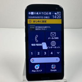 美品 NTT docomo らくらくスマートフォン F-52B ネイビー