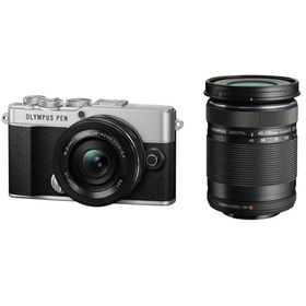 OLYMPUS オリンパス PEN E-P7 EZダブルズームキット シルバー ミラーレス一眼カメラ