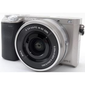 ソニー ミラーレス SONY α6000 レンズキット シルバー ILCE-6000L 中古 美品 Wi-Fi搭載 新品SDカード付き 届いてすぐに使える スマホに送れる 長期保証