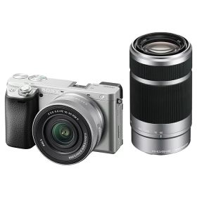 《新品》SONY (ソニー) α6400 ダブルズームレンズキット ILCE-6400X シルバー[ ミラーレス一眼カメラ | デジタル一眼カメラ | デジタルカメラ ]【KK9N0D18P】