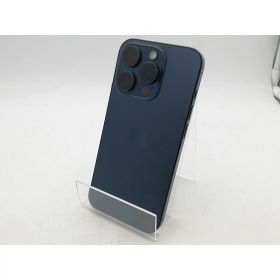 【中古】Apple 国内版 【SIMフリー】 iPhone 15 Pro 128GB ブルーチタニウム MTUA3J/A【柏】保証期間1ヶ月【ランクB】