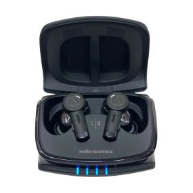 audio-technica (オーディオテクニカ) 完全ワイヤレスイヤホン プリセットノイズキャンセリングモード搭載 ATH-TWX9MK2 ブラック 家電/045