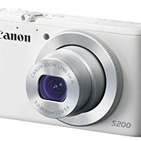 【中古】【非常に良い】Canon デジタルカメラ PowerShot S200(ホワイト) F値2.0 広角24mm 光学5倍ズーム PSS200(WH) rdzdsi3