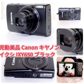 完動美品 Canonキヤノン イクシ IXY 650 ブラック 動作確認済み