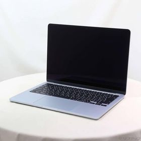 〔中古〕Apple(アップル) MacBook Air 13.6-inch Early-2025 MC6T4J／A Apple M4 10コアCPU_8コアGPU 16GB SSD256GB スカイブルー 〔26.3 Tahoe〕〔258-ud〕