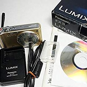 【中古】パナソニック デジタルカメラ ルミックス ゴールド DMC-ZX3-N wyw801m