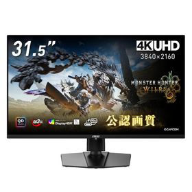 MSI QD-OLED ゲーミングモニター MPG 321URX QD-OLED 31.5インチ/4K UHD/QD-OLEDパネル/240Hz/0.03ms（GTG）