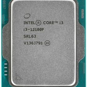 Intel Core i3-12100F 4C 8T 3.3GHz to 4.3GHz Socket 1700 Alder Lake-S 10NM 12MB 58W Jan 2022